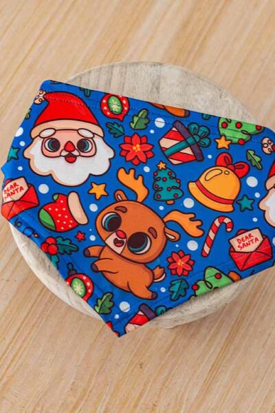 Bandana celeste Navidad