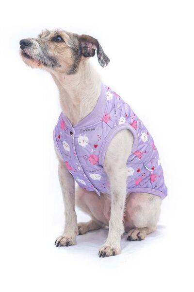 Chaleco FULL PRINT lila