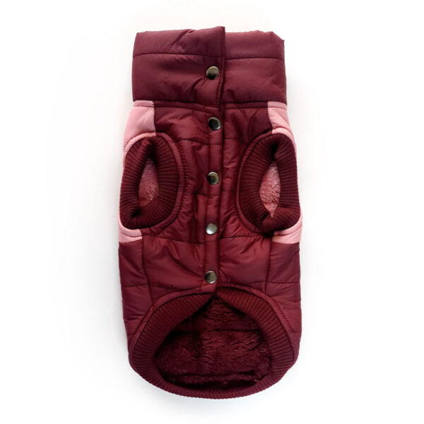 Chaleco impermeable guinda-rosado