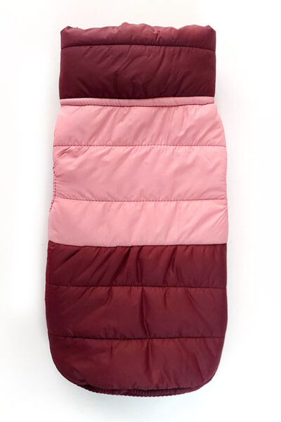 Chaleco impermeable guinda-rosado