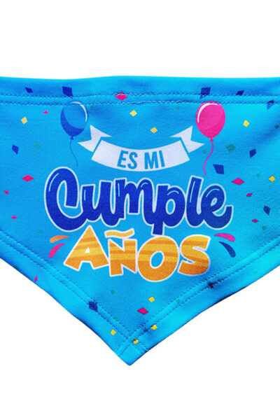 Bandana cumpleaños celeste