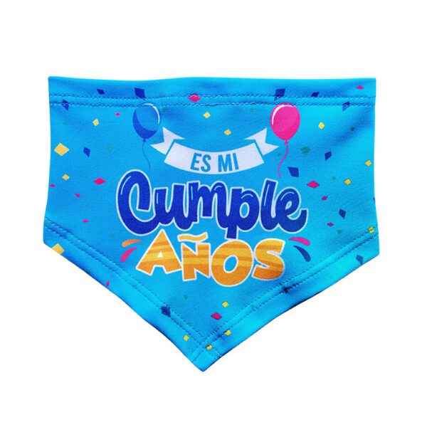 Bandana cumpleaños celeste